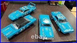 Custom Built Lot 4 Richard Petty Nascar Model Kits 1/25 Scale Amt Monogram Johan