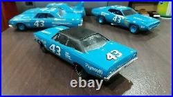 Custom Built Lot 4 Richard Petty Nascar Model Kits 1/25 Scale Amt Monogram Johan