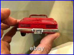 Dealer Promo Model 1968 PONTIAC FIREBIRD CONVERTIBLE RED HIGH GRADE