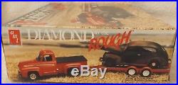 Diamond In The Rough Ford Truck-car Trailer & Ford Car Amt 125-model Kit