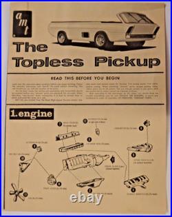 Dodge Deora Topless Pick-up Original 1968 Issue Unbuilt Amt 1/25 Model T 230-200