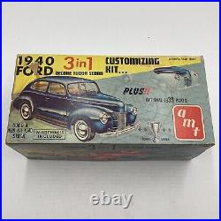Early 60's AMT #240 1939-1940 Ford 3 in 1 Customizing Kit 125 Scale Unstarted