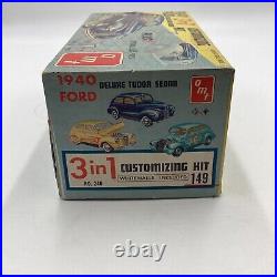 Early 60's AMT #240 1939-1940 Ford 3 in 1 Customizing Kit 125 Scale Unstarted