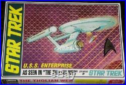 Enterprise, Klingon, Romulan, K7, Spock, Galileo Lot of 8 Star Trek Model Kits