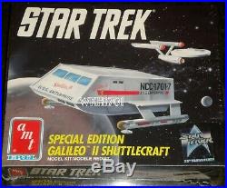 Enterprise, Klingon, Romulan, K7, Spock, Galileo Lot of 8 Star Trek Model Kits