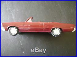 FREE SHIPPING! RARE AMT 1965 PONTIAC BURGUNDY GTO Convertible Promo Model