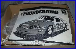 Ford Thunderbird AMT ERTL Hardee's NASCAR 1/16 Plastic Model Kit Please Read