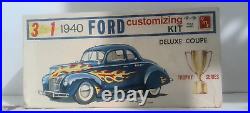 GREAT FIND AMT 3 in 1 Customizing 1940 FORD Deluxe Coupe TROPHY SERIES Nice Set