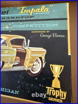 George Barris 1958 Chevrolet Impala AMT 125 Model Car Kit 2758 Vintage Trophy