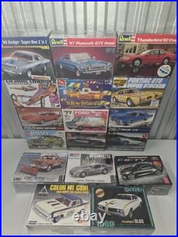Huge Sealed Model Car Kit Lot 17 AMT MPC Revell Monogram Lindberg Muscle Huge Sealed Model Car Kit Lot 17 AMT MPC Revell Monogram Lindberg Muscle
