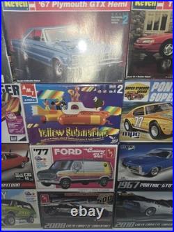 Huge Sealed Model Car Kit Lot 17 AMT MPC Revell Monogram Lindberg Muscle
