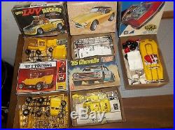 Huge Vintage Model Car Kits And Promo Lot 1970's Mpc Amt Johan Revell