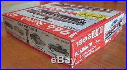 Johan 1966 Plymouth Fury HT Annual Kit # C-1266 Box & Bumper / Hood Parts Lot 66