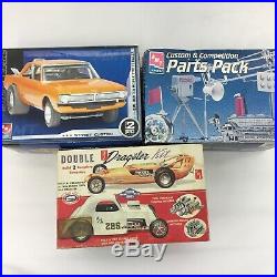 LOT 12 Model Car Building Kits AMT Muscle Cars Dragsters Junkyard Parts Bodies