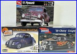 LOT 16 Three (3) 1/24 1/25 scale AMT MONOGRAM REVELL MODEL CAR kits