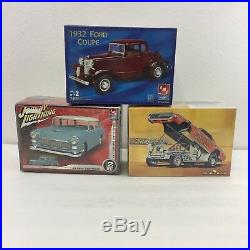 LOT 3 AMT 1/25 Scale Model Car Building Kits 1932 Ford, Thunderbird, Ford Nomad