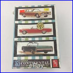 LOT 3 AMT Model Car Build Kits Double Whammy, Piranha,'65 Lincoln Continental
