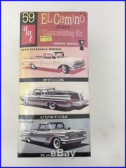 LOT 3 AMT Model Car Building Kits Piranha,'40 Willys Coupe/Pickup, El Camino