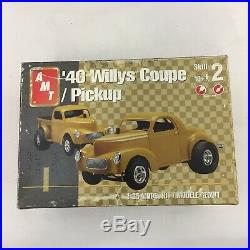 LOT 4 Model Car Building Kits AMT Mean Machine 1940 Willys Coupe Parts Bodies