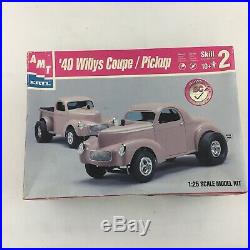 LOT 4 Model Car Building Kits AMT Mean Machine 1940 Willys Coupe Parts Bodies