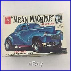 LOT 4 Model Car Building Kits AMT Mean Machine 1940 Willys Coupe Parts Bodies