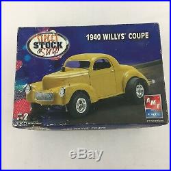 LOT 4 Model Car Building Kits AMT Mean Machine 1940 Willys Coupe Parts Bodies