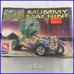LOT 4 Sealed Polar Lights AMT Monster Model Car Building Kits Dracula Mummy
