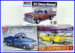 LOT 6 Three (3) different 1/ 24 1/25 scale AMT & MONOGRAM model kits