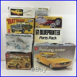 LOT 8 Model Car Building Kits AMT Monogram Junkyard Parts Bodies Extras