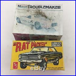 LOT 8 Model Car Building Kits AMT Monogram Junkyard Parts Bodies Extras