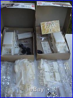 LOT AMT & 1 REVELL 1/16TH KITS (Sealed inside, Started, built up, parts galore)