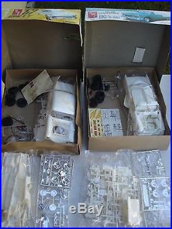 LOT AMT & 1 REVELL 1/16TH KITS (Sealed inside, Started, built up, parts galore)
