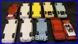 LOT OF 9 RARE 1960s Plastic Corvair Promo Models AMT & Friction PROMOTIONAL Cars