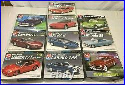 LOT of (10) AMT/ERTL Model Kits 124 125 (New, Built & Parts)