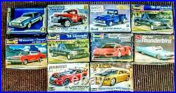 LOT of 10 VINTAGE AMT & REVELL MODEL CAR & TRUCK KITS