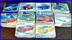 LOT of 10 VINTAGE AMT & REVELL MODEL CAR & TRUCK KITS