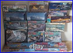 LOT of 15 AMT, Revell, Lindberg, Academy and Dragon Naval and Misc. Model Kits