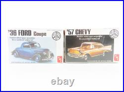 LOT of 7 143 Scale AMT Mustang, 57' Chevy, 36' Ford, AMX & Jaguar Car Kits