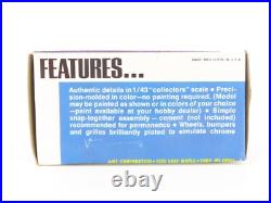 LOT of 7 143 Scale AMT Mustang, 57' Chevy, 36' Ford, AMX & Jaguar Car Kits