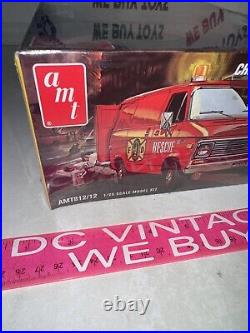 L@@k! Rare Factory-sealed # Amt812/12 Vintage Amt Chevy Rescue Van Kit