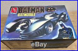 Lof 3 Vintage AMT Ertl Revell Batman & Forever Model Kits- Batmobile, wing, Boat