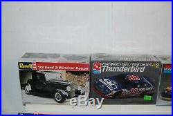 Lot 11 Car Model Kits AMT Revell Mercury Dodge Hot Rod Thunderbird