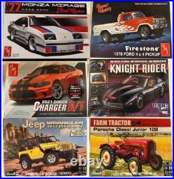 Lot #4 Six Scale Model Auto Kits 124 & 125 Scale