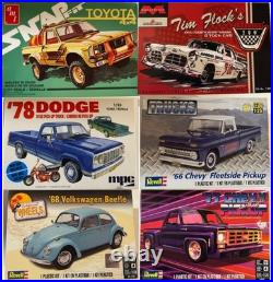 Lot #5 Six Scale Model Auto Kits 124 & 125 Scale