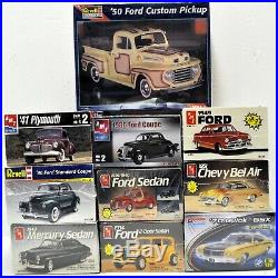 Lot F (10) Amt/ertl Monogram Revell 1/25 Model Car Kits New, Sealed