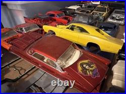 Lot Of 37 Vintage Junkyard Model Parts & Bodies Chargers'57 Chevy Impala Monte