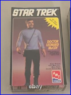 Lot Of 3 AMT/ERTL Model Kits -Star Trek Mr. Scott & Dr McCoy Star Wars Han Solo