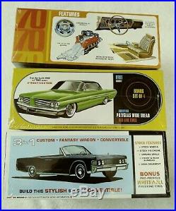 Lot Of 3 Car Model Kits 70 Monte Carlo Ss Gasser II 65 Continental New Sealed