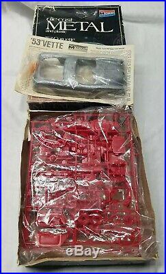 Lot Of 4 Corvette Model Kits 3 AMT + 1 Monogram Die Cast Model Kit