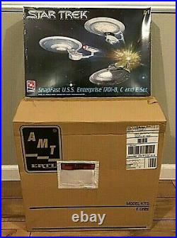 Lot Of 6 AMT/ERTL SnapFast U. S. S. ENTERPRISE 1701-B, C and E Set Model Kits Read